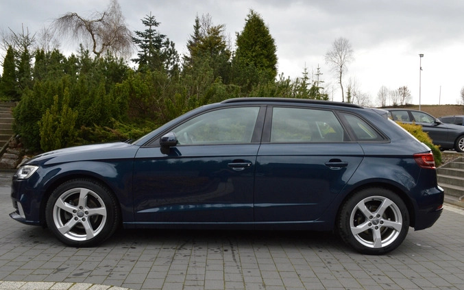 Audi A3 cena 66700 przebieg: 169221, rok produkcji 2019 z Włodawa małe 781